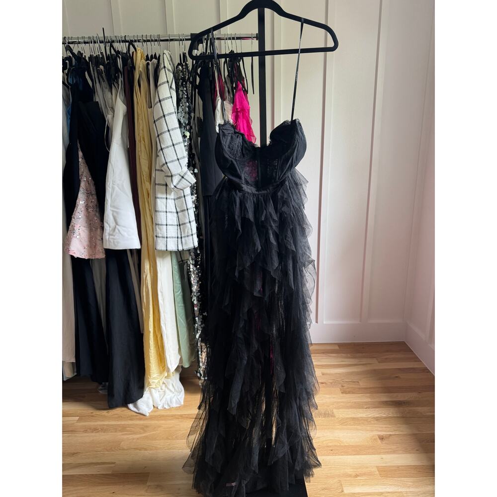 For Love & Lemons X REVOLVE Bustier Gown in Black - Picture 4 of 10